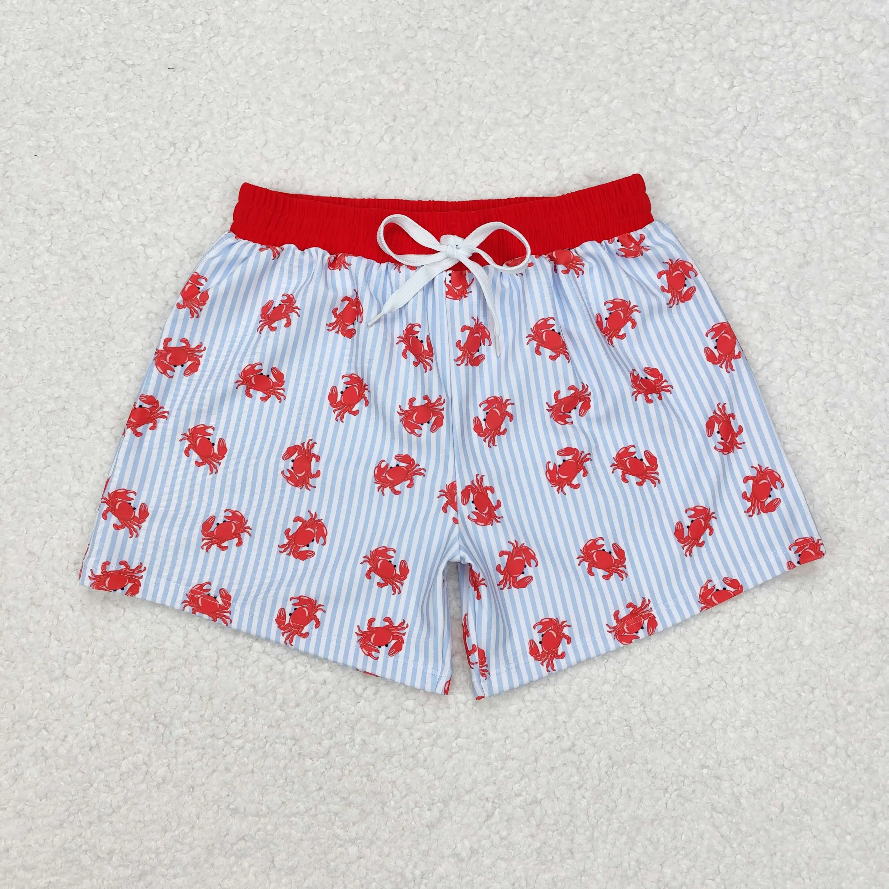 Wholesale Baby Boy Crab Crawfish Swimming Trunk Beachwear Children Toddler Shorts Kid Swimsuit Children Summer Swimwear Clothing