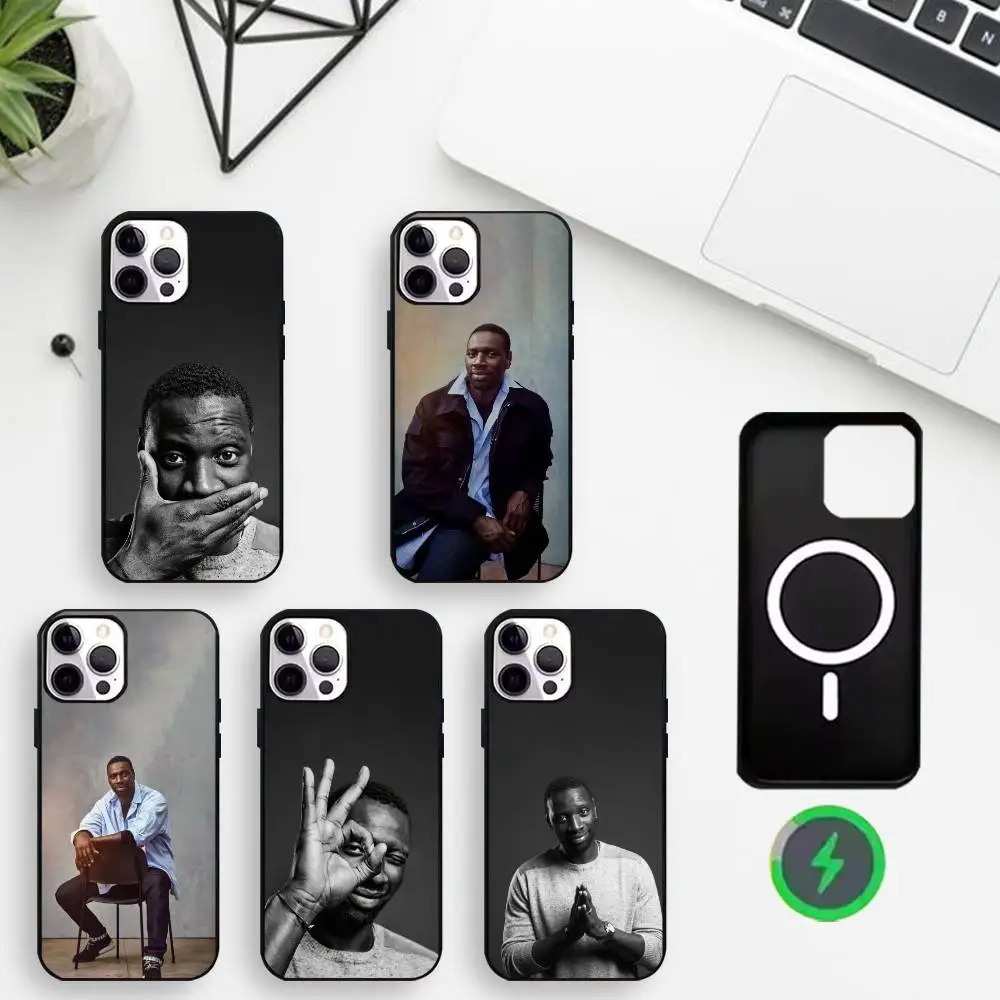 

Omar Sy Phone Case For iPhone17,16,15,14,13,12,11 Plus,For Magnetic Wireless Charge Cover