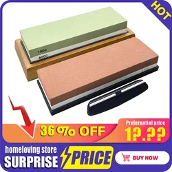 Professional Knife Sharpener Whetstone Sharpening Stones grinding stone water stone kitchen Tool 2-IN-1 240 800 1000 3000 grit