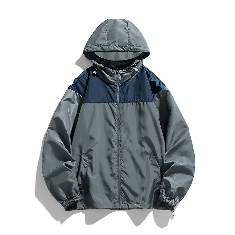 2024 High Quality Sunscreen Clothing UPF50+ Outdoor UV Resistant Cycling Sports Hooded Windbreaker Casual Versatile Couple Coat