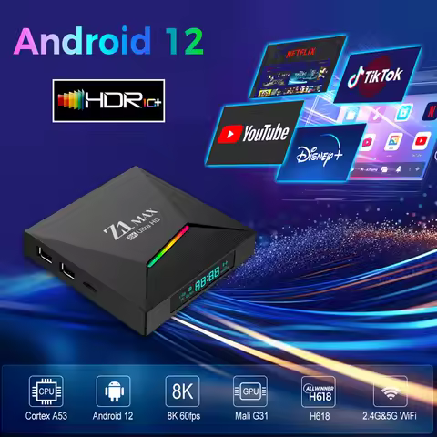 WIFI 2.4G&amp;5G Android TV box Home Satellite TV Receiver BT 5.0 Digital Converter Box Miracast Airplay TV Dongle Receiver Stick 8K