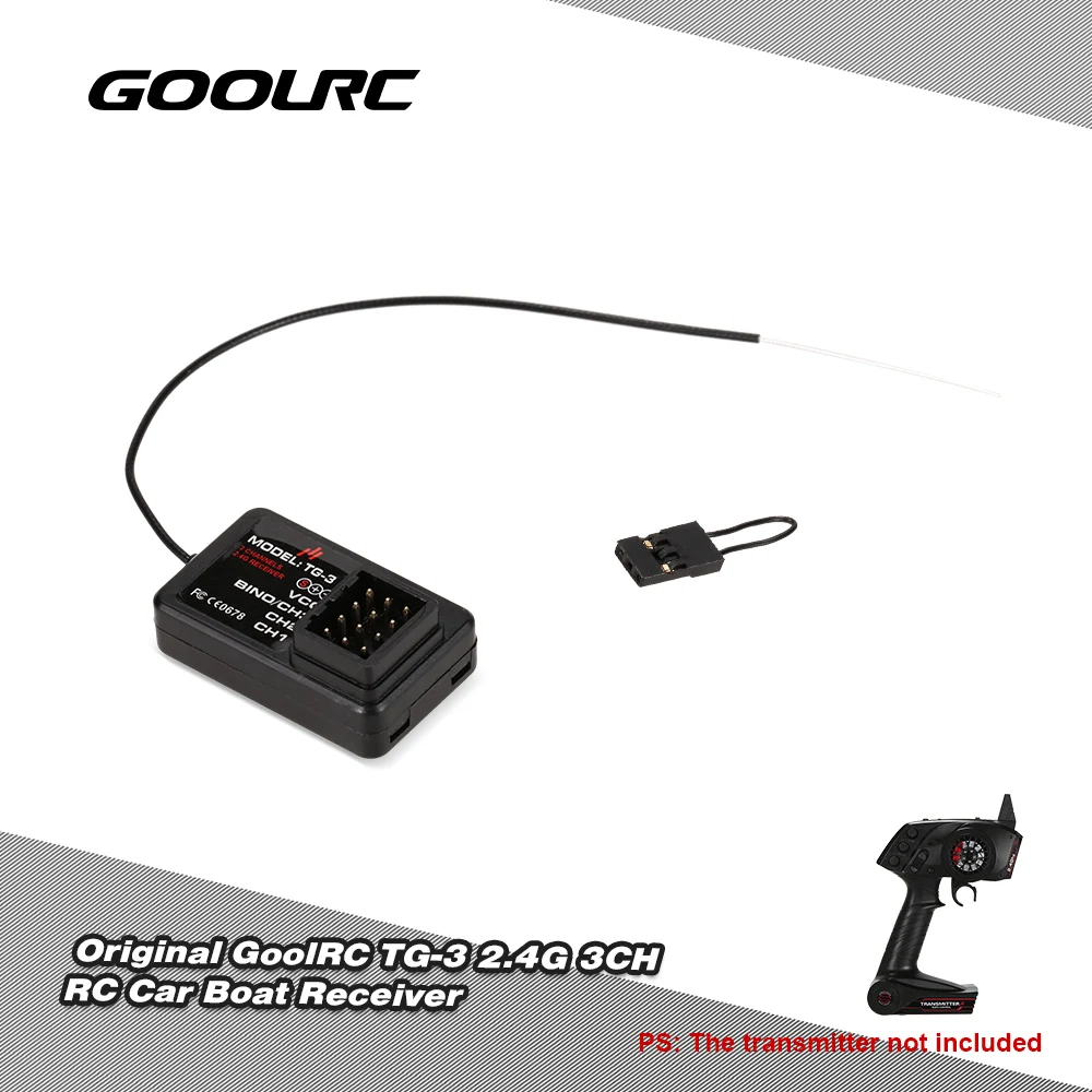 GoolRC TG-3 2.4G 3CH RC Car Boat Receiver for GoolRC TG3 AUSTAR AX5S Transmitter