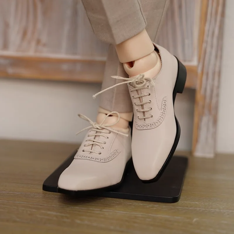 

BJD Doll Shoes For ID75 Doll Fashion Leather Shoes Black White Red Brown Doll Accessories DIY Gift