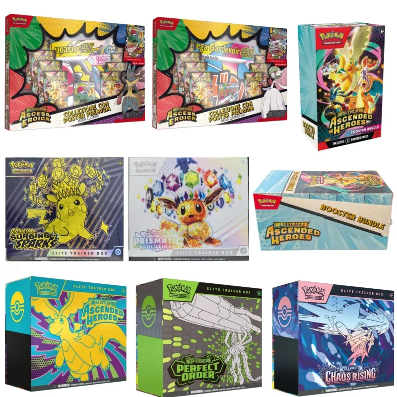 Pokémon card English version Trainer mega ETB Charizard PTCG mega evolution ascended heroes elite trianer box collectible card