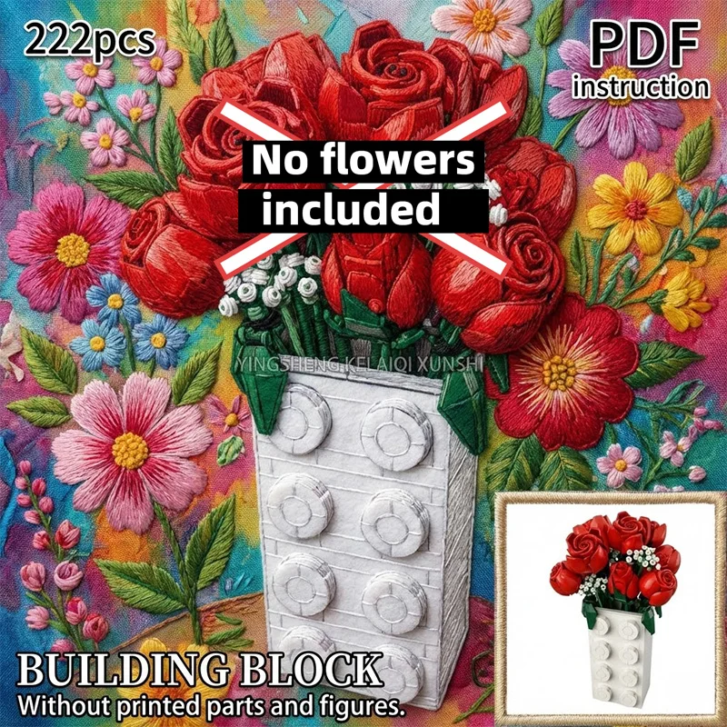 

Современный держатель для цветочных горшков своими руками, аксессуары для декора рабочего стола, игрушка-конструктор из строительных блоков