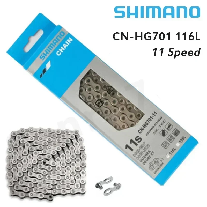 

Велосипедная цепь Shimano CN-HG701 11 скоростная цепь Ultegra Deore XT 116L, быстродействующая цепь для горного велосипеда 11 в, запчасти для дорожного электровелосипеда