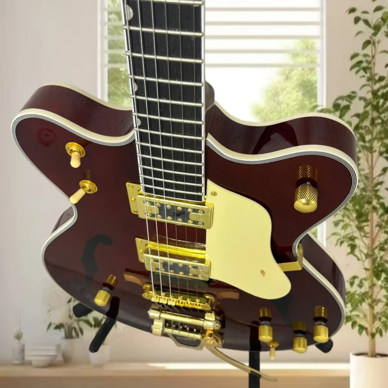 G54 Electric Guitar Rock Roll Iconic Instrument Multi-layered Beige Edged Maple Wood Body Limited Edition Free Delivery