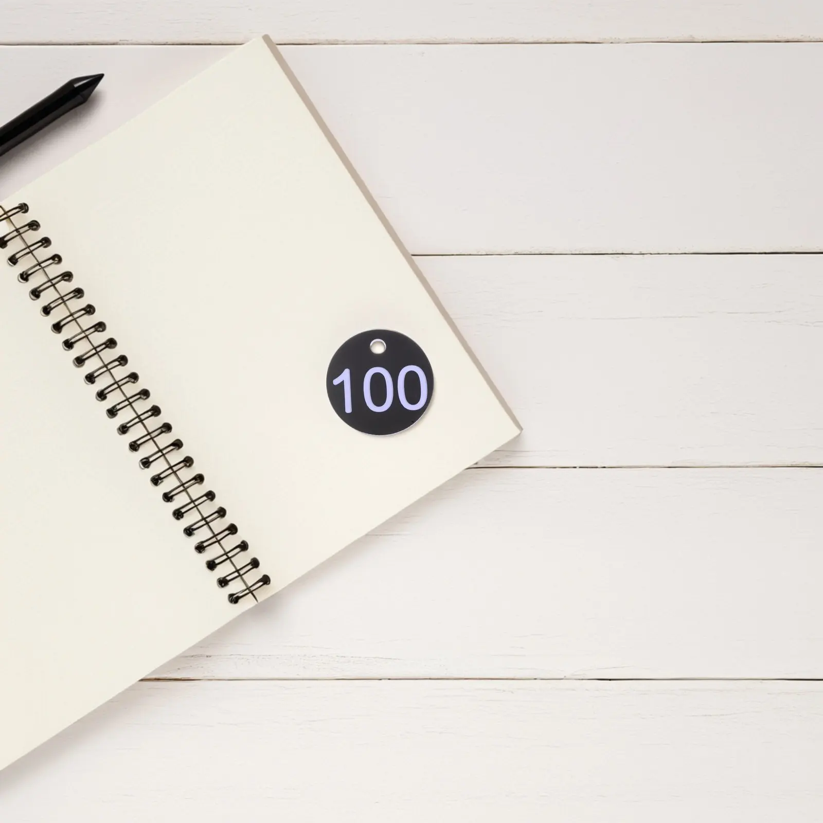 

100 шт. номерных пластиковых бирок с предварительно просверленными отверстиями для маркировки багажа, ключей, идентификации, для офиса и школы