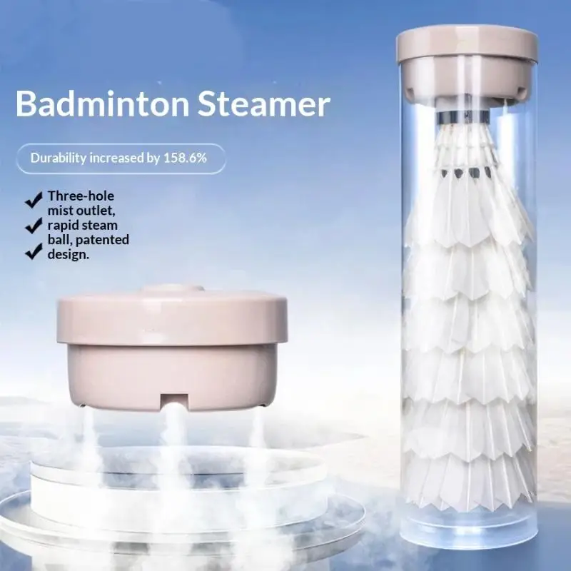 

^Badminton Accessories Shuttlecock Steamer Portable Humidifier With Battery Lightweight For Training Sports Gift For Boys Girls