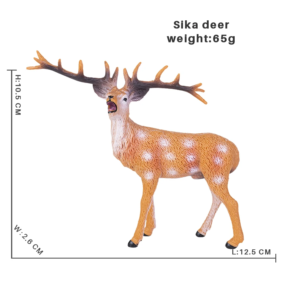 Solide Simulation wilde Zoo Tier Antilope Giraffe Panda Schwein Modell Action figuren Elefant Tiger Figuren Spielzeug für Kinder – Detail 17