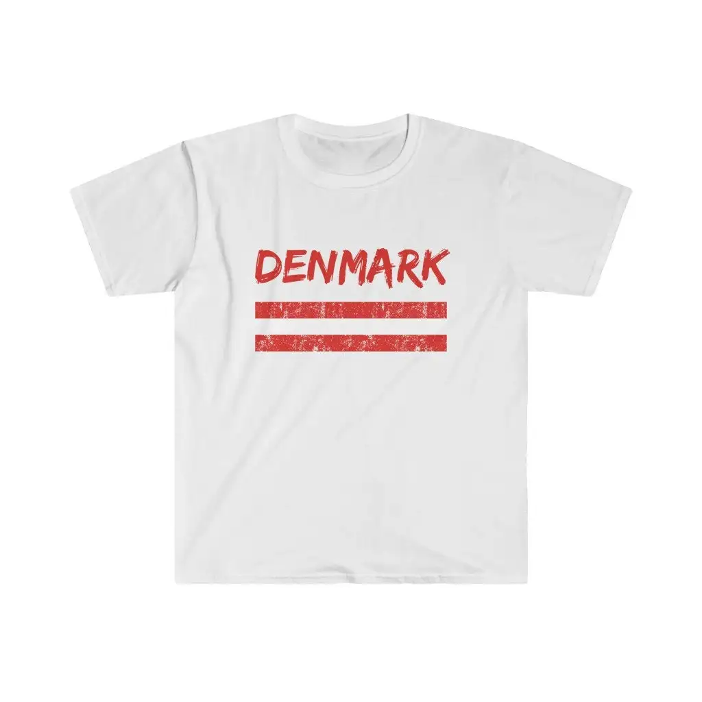 Denmark National Flag Softstyle T Shirt