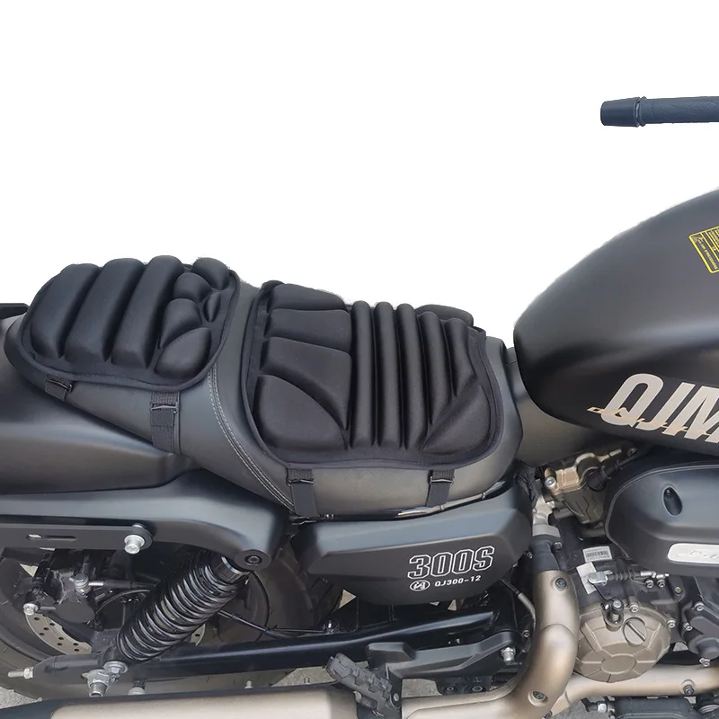 

2 Pack Motorcycle Seat Pad 3D Comfort Gel Cushion Seat Breathable Universal Shock Absorbing Seat Cover for Advanced Mountain