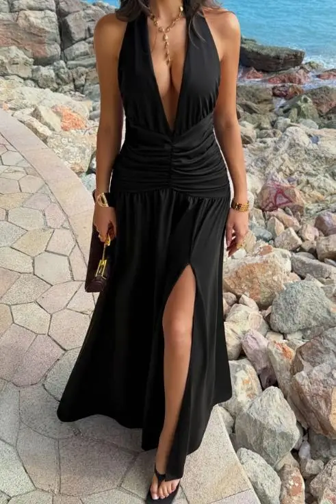 

2026 Spring/summer Party Banquet Style Women's Deep V-Back Sexy Dress