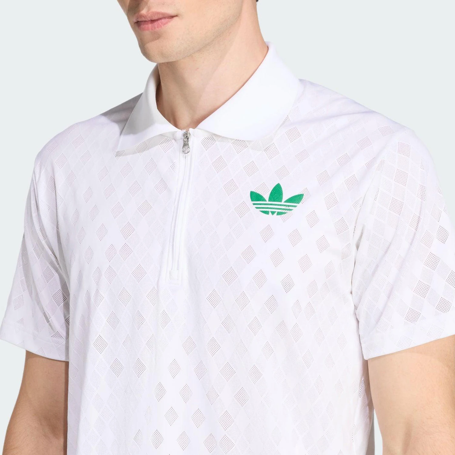 Adidas genuine Three Stripes Men's Tennis Three Stripes Breathable Polo Shirt JL9675 - view 4