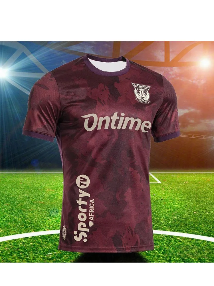 حار بيع 2025-26 أحدث Leganés نمط عارضة تي شيرت رياضي كرة القدم جيرسي الثالث اسبانيا المنزل بعيدا رجل بنين كرة القدم للجنسين جيرسي #4