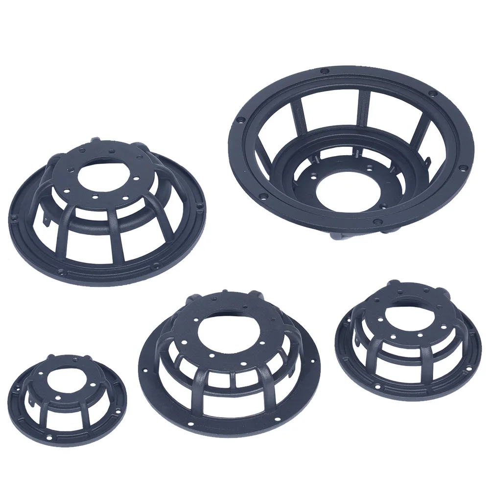 1 قطعة قوس المتكلم 3/4/5/6.5/8 بوصة الألومنيوم استدارة مضخم الصوت سلة مثالية لملحقات إطار حوض مكبر الصوت