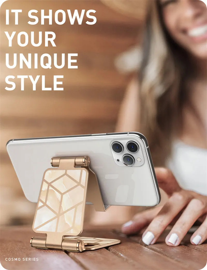 Adjustable Cell Phone Stand Holder I-Blason Phone Dock Multi Angle Compatible with Smart Phone For iPhone For Android Smartphone