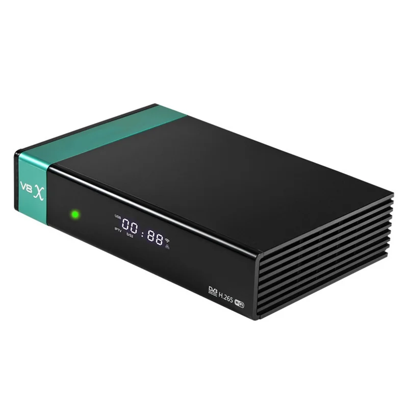 

【Flash Sale】V8X DVB-S/S2/S2X Digital Satellite Receiver Full HD 1080P HEVC Built-In Wifi Support CA Card TV Receiver UK Plug