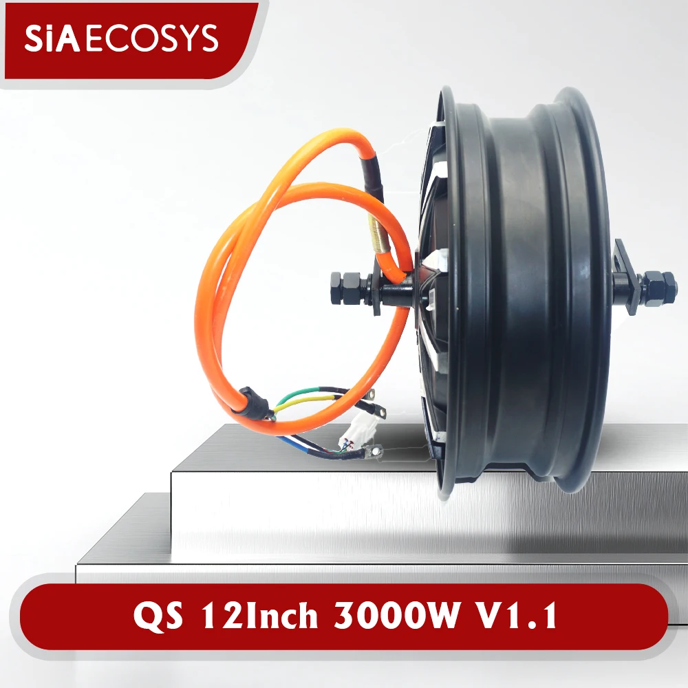12inch QS Motor wheel Hub Motor 3000W V1.1 48V 60V 72V DC Motor