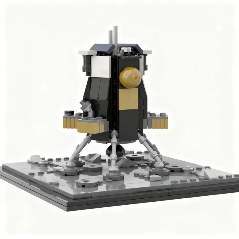 

NEW 258PCS MOC Space Exploration Nova C Lunar Lander Im 3 Model Premium Display Assembly Building Blocks DIY Creative Gift Set