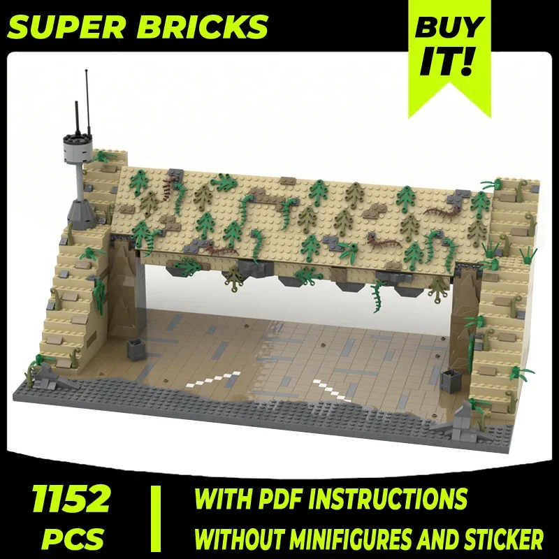 

Star Movies Model Moc Building Bricks Military Hangar Entrance Technology Modular Blocks Gifts Christmas Toys DIY Sets Assembly