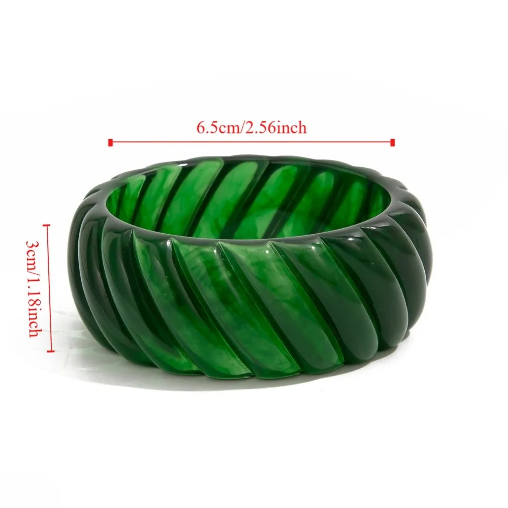 البوهيمي الاكريليك الإسورة الذهب لطخة غير النظامية واسعة سوار واسعة مستطيل أوروبا النمط الأمريكي الرجعية اليد الدائري سيدة بنات #5