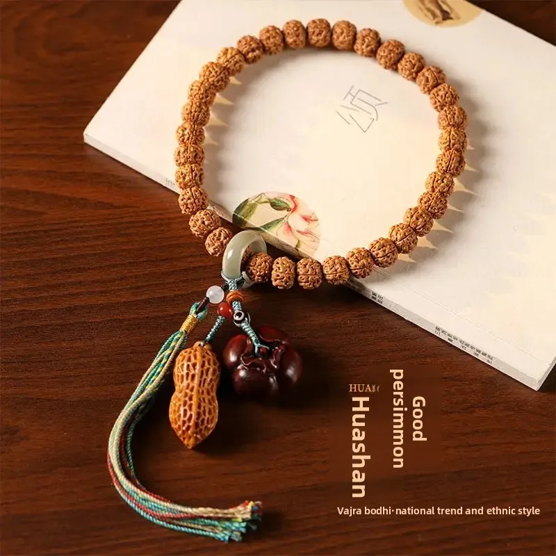 High Oil Density Burst Meat King Kong Bodhi Original Design Collection Hand-held Rosary Compilation Rope String Chanting Jewelry