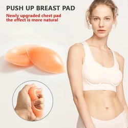 Women's seamless invisible silicone Nipple bra strapless reusable lingerie for women small breasts add cup sexy push up bra pads