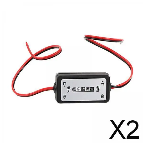 

2xCar Rear View Power Filter 12V DC Power Relay Capacitor Filter Durable