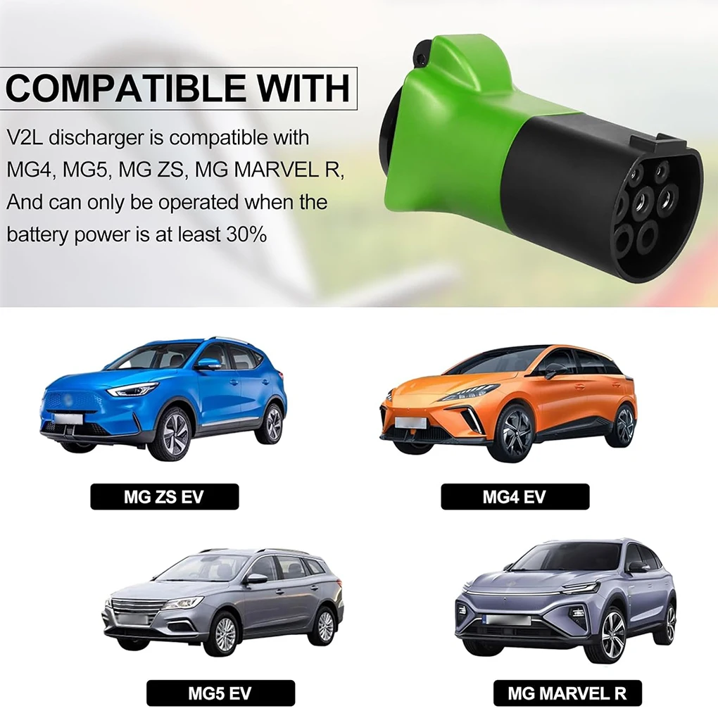 EV Charging Adapter Charging Adapter Compatible With MG4 MG5 MG ZS MG 5M 3.5KW 16A 220V Type 2 Male Plug Adapter