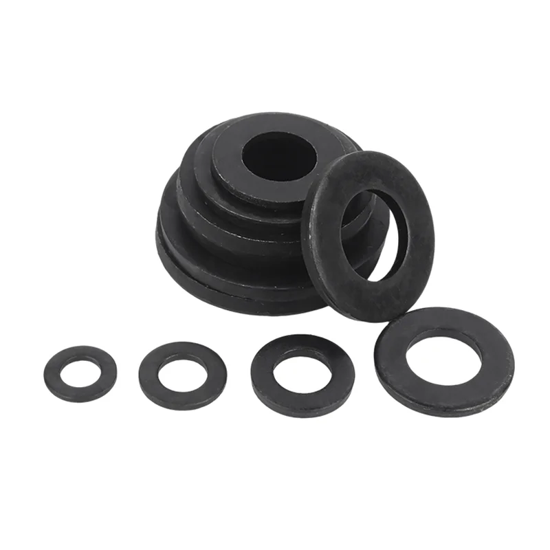 Grade 10.9 High Strength Black Carbon Steel Flat Washer Plain Gasket Pad M5 M6 M8 M10 M12 M14 M16 M18 M20~M36