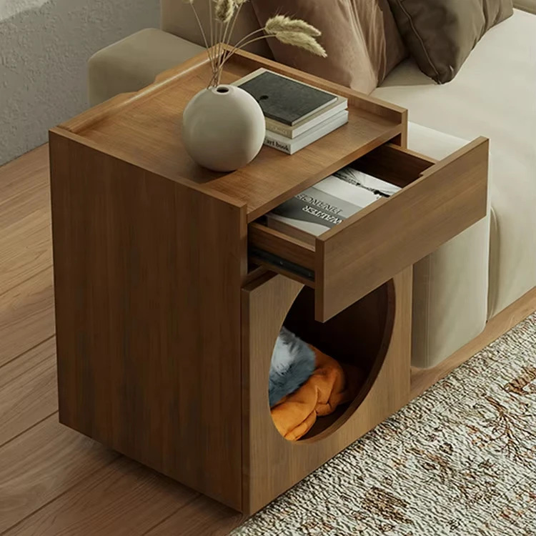 

Кошачье гнездо из цельного дерева в скандинавском стиле, современное универсальное четырехсезонное домашнее гнездо с антипригарным покрытием для дивана и угла