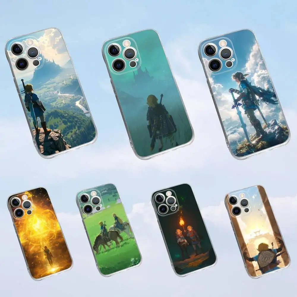 

Game The L-Legend of Z-Zeldas Phone Case For iPhone 16,15,14,13,12,11 Pro,Max,Plus,X,XS,XR,SE,Mini Transparent Silicone Soft
