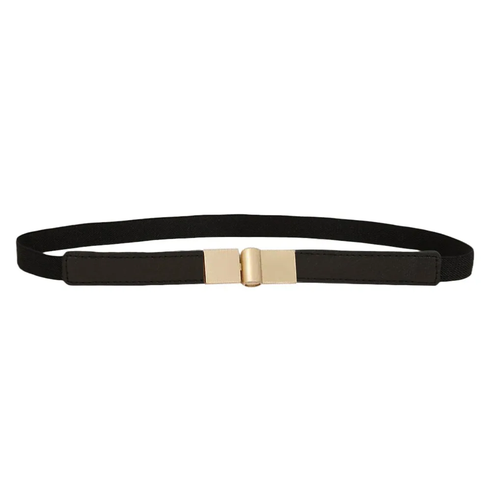 Fashion Elastic Waist Belt Thin Simple Waistband Strap Lace Up Versatile Waist Bands Skirts Dress