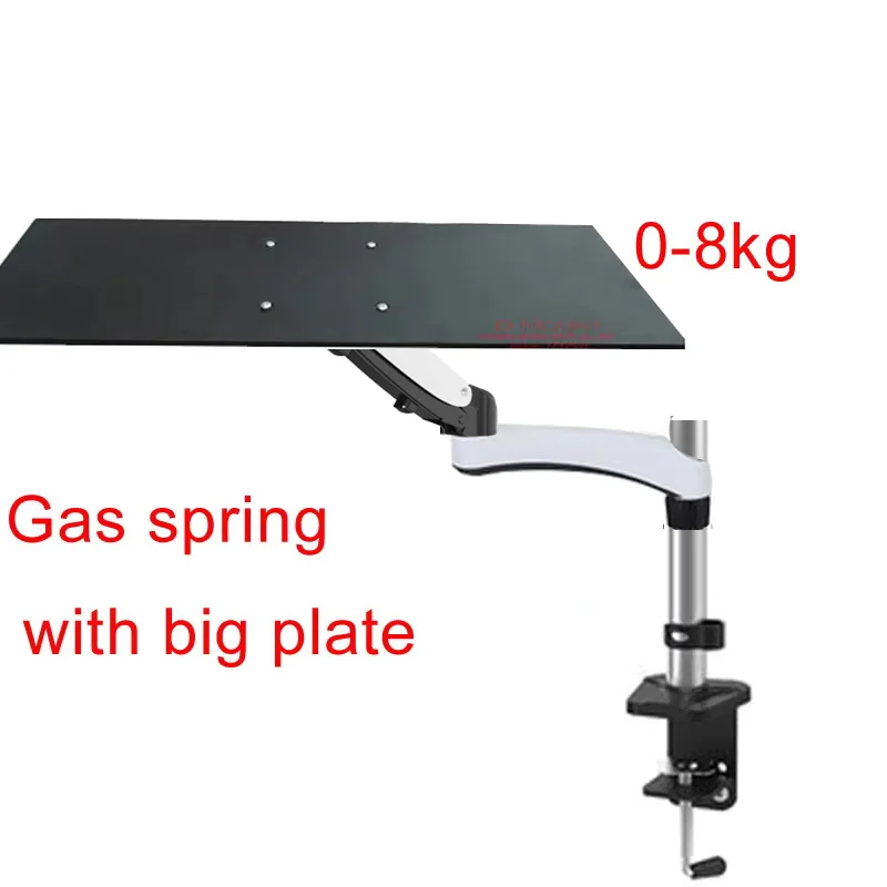 DL-GM112KY Aluminium 10"-27" 0-8 kg 360 drehbare Luftpresse, Gasfeder-Tastaturhalterung mit Maus, Laptop-Desktop-Halterung