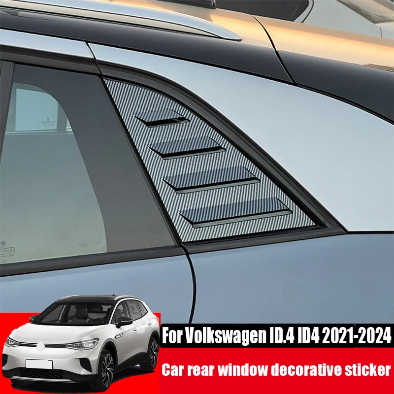 

For Volkswagen ID.4 2025 2024 2023 2022 2021 Triangle decoration sticker for car rear window exterior decoration