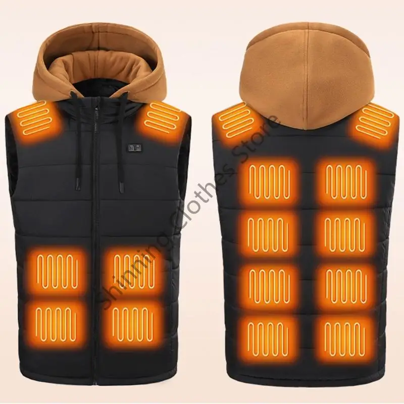 سترة حرارية M68A للرجال مع غطاء شتوي قابل للفصل وخفيف الوزن من البوليستر للاستخدام الخارجي في الطقس البارد #5