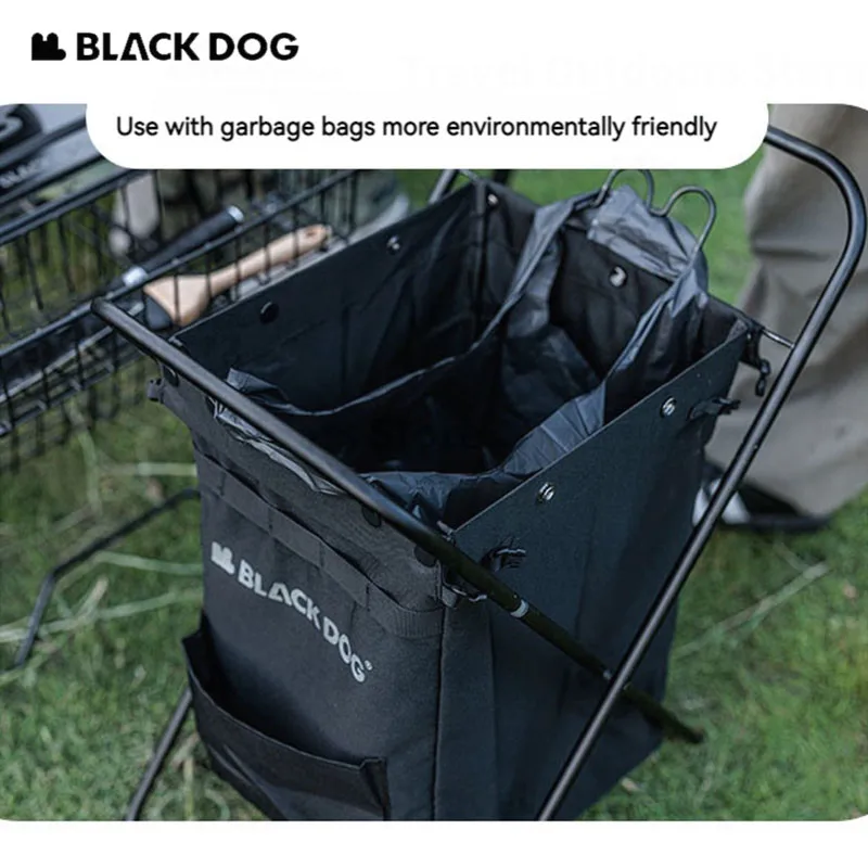 Naturehike BLACKDOG Folding Storage Bag Outdoor Camping Dirty Clothing Sundry Storage Basket 30L Large Capacity 600D OxfordCloth