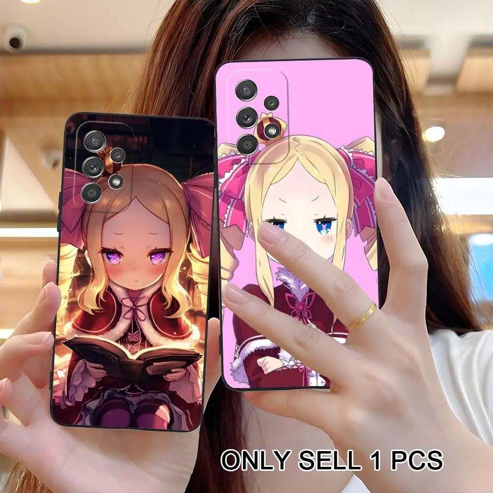ReZero Beatrice Handyhülle für Samsung Galaxy A57 56 55 54 53 52 51 37 36 35 34 33 32 31 5G Weiche TPU Stoßfeste Schutzhülle