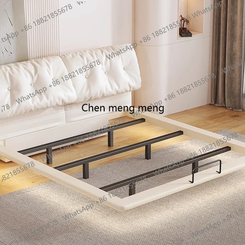 Cute White Bed Cream Cloud Salon Events Aesthetic Save Space Soft Cheap Bed Chinese Interior Camas De Casal Trendy Furniture - view 6