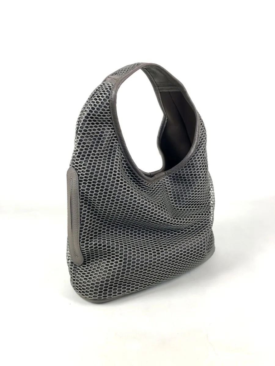 2026 Original New Fashionable Mesh Honeycomb Hollow Women's Bag Simple And Versatile Large Capacity Leather Shoulder Bags Trendy