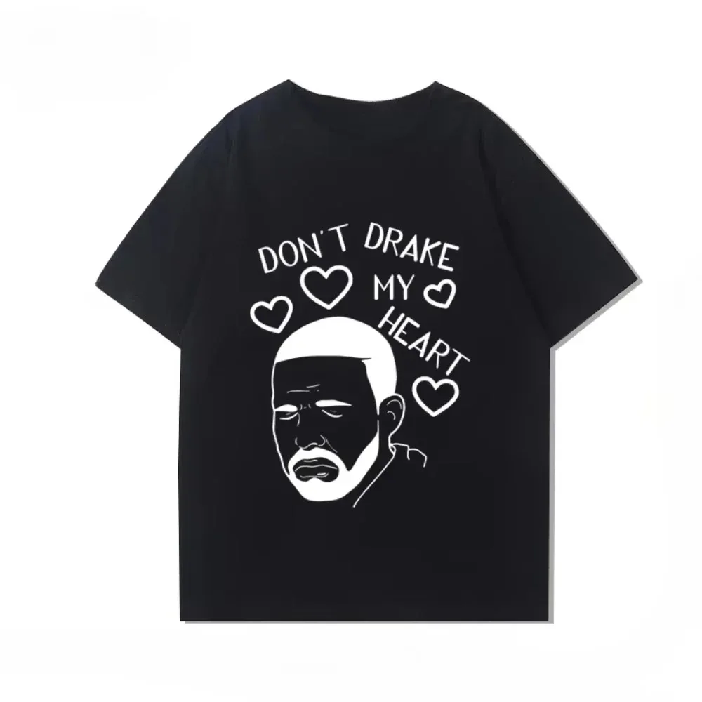 2025 nouveau Drake manches courtes imprimé T-shirt Album Joint Hip Hop Rap Rap américain hommes et femmes haute rue été coton vêtements
