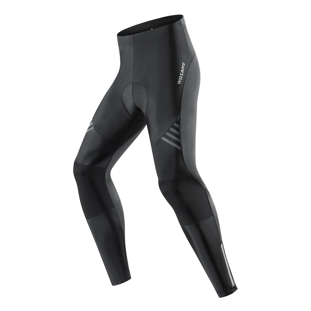 WOSAWE Lichte comfortabele fietsbroek Heren Lente Zomer Ademende hoge elasticiteit Sportbroek Reflecterende broek