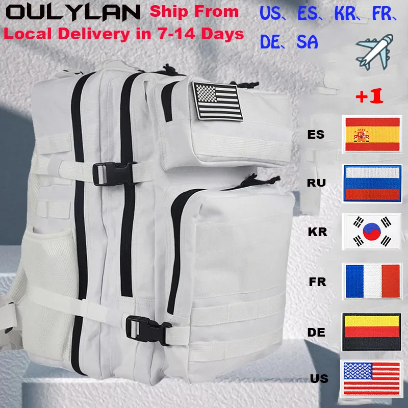 

Oulylan 3D Trekking Molle Knapsack 25L 45L Military Tactical Backpack Outdoor Training Bag Hiking Camping Travel Rucksack Army