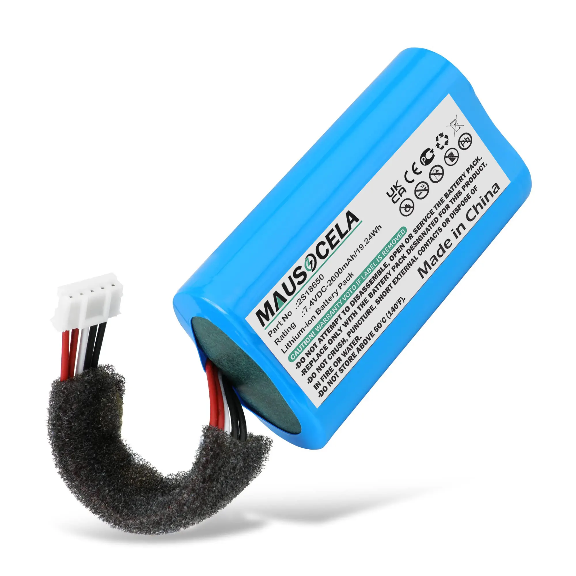 

Speaker Replacement Battery For Anker:SoundCore Boost,2S18650,--2600mAh / 19.24Wh,--Li-ion,--7.40V