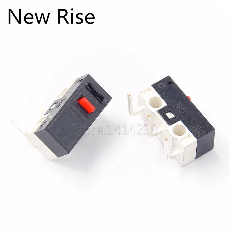 10PCS Mouse Switch Left Bend 90 Degrees 3P Needle 1A 125VAC Micro Switch 3Pins Small Push Button Switch