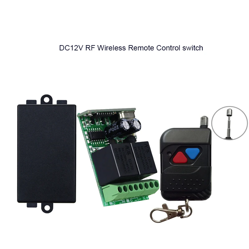

433mhz mini pcb DC 12V 2Channel RF Wireless Remote Control Receiver Transmitter smart home lamp/led/light/ radio smart home