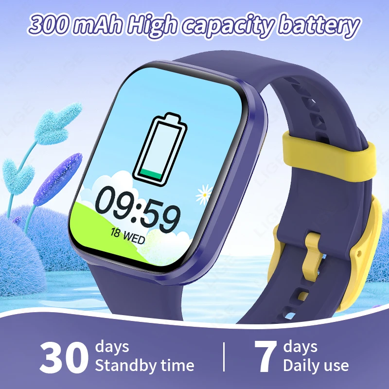 LIGE For Children's Sport Studing Watch Best Birthday Kids Gifts Student Smart Watch Health Interactive Electronic Smartwatches