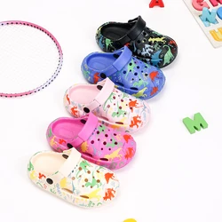 Boy Girls Sandals Cartoon Printed Shoe Toddler Shoes Soft Sole Slippers Kids Breathbale Summer Beach Shoe Toddler Shoes