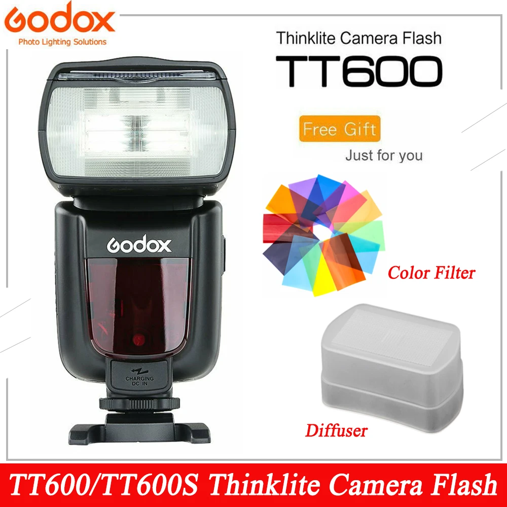 

Godox TT600 TT600S Built-in 2.4G Wireless GN60 Master/Slave Camera Flash Speedlite for Canon Nikon Sony Pentax Olympus Fujifilm